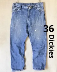 ペンキ飛び W36 Dickies ディッキーズ デニムパンツ CR393RNBのサムネイル