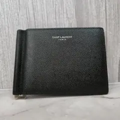 希少✨サンローラン マネークリップ キャビアスキン ロゴ刻印 ブラック 2026年最新】Saint Laurent メンズ マネークリップの人気アイテム