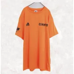 adidas × GIANTS Tシャツ オレンジ　半袖　通気性