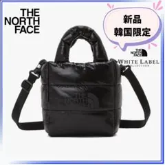 【新品】韓国限定 ノースフェイス ふわふわトートバッグミニ　ブラック