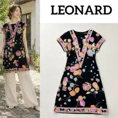 レオナール　カーディガン　カンカン素材　トリム　花柄　ブラック　LEONARD 2026年最新】Yahoo!オークション -レオナール leonard カーディガンの