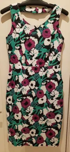 ローラアシュレイ　膝丈ワンピース　10号