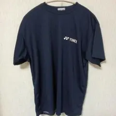 YONEX ネイビー Mサイズ 半袖 シャツ　背面ロゴ　定番シャツ