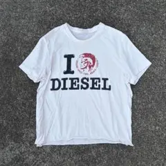 DIESEL アーカイブ I LOVE ブレイブマン Tシャツ 古着 緑 - メルカリ