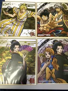 ワンピース色紙ART ワノ国編4枚セット