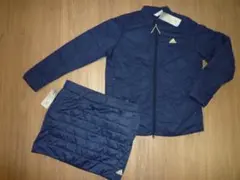 【新品S】adidas アディダスゴルフ秋冬中綿ジャケット&スカートセットアップ
