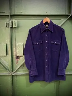 70sコーデュロイシャツcorduroyshirt古着ビンテージヘビーネルシャツ