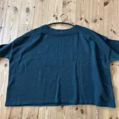 ichi ダークグリーンニット