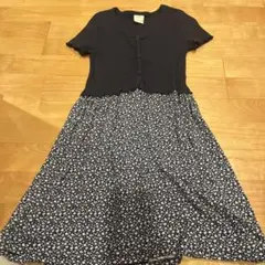 ZARA 半袖花柄ワンピース