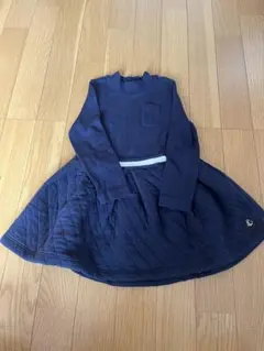 ネイビー 長袖ワンピース　95cm