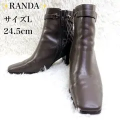 ✨ RANDA ✨キルティング チャンキーヒール ショート ブーツ L 24.5