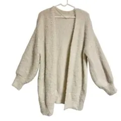 美品 レディース GU ニットアウター ホワイト XL