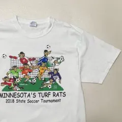 Lサイズ　Minnesota サッカー　大会　Tシャツ 2018 白T
