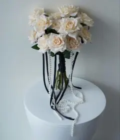 アーティフィシャルフラワー ＊ ウェディングブーケ 韓国 ブーケ クラッチブーケ