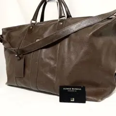 良品✨ dunhill ダンヒル 2way オールレザーボストンバッグ ブラウン