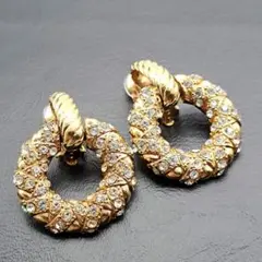 美品　イヴサンローラン YSL ハート ピアス　ヴィンテージ　グリーン 美品 イヴサンローラン YSL ハート ピアス ヴィンテージ グリーン