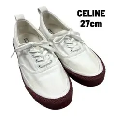 CELINE フィービー期 キャンバススニーカー 27cm ホワイト スペイン製のサムネイル