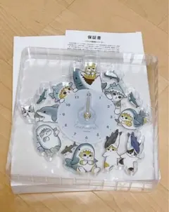 mofusando モフサンド アクリル壁掛け時計 サメにゃん