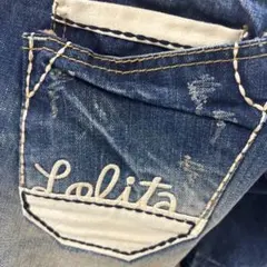 LOLITA JEANS デニムショートパンツ 刺繍のサムネイル