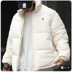 U.S. POLO ASSN. 男女兼用ホワイトダウンジャケット sizeМ