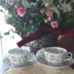 MINTON ハドンホール ブルー カップ&ソーサー ペア