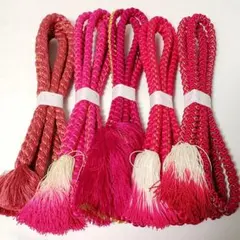 ラ*ら様 (1150)帯締め 5点 まとめ売り 帯紐 着物 和装 小物 振袖