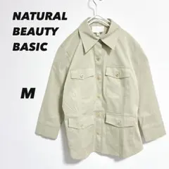 人気・美品 ナチュラルビューティ シャツ M きれいめ カジュアル　オフィス