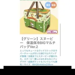 SNOOPY 保温保冷マルチバッグ　新品未開封
