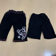 キッズ　ハーフパンツ　女の子　まとめ売り　ブラック　130 140