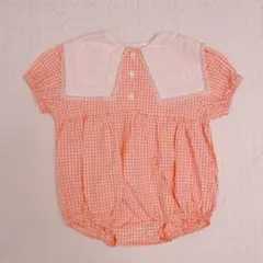 monbebe襟付きロンパース♡70-80