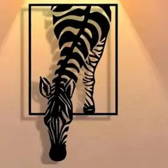 ウォールアート　ゼブラ　インテリアウォール