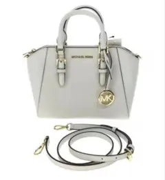 マイケルコース 2way レザー バッグ ショルダーバッグ ホワイト