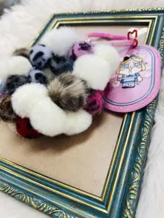 モコモコ ストラップキーホルダー【バックチャーム】