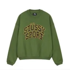 STUSSY SPORT オリーブグリーンスウェット　XL