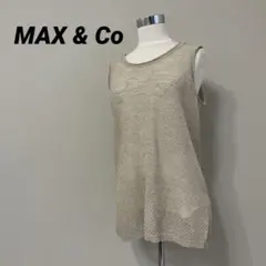 MAX&Co マックスアンドコー シアートップス ノースリーブ リネンカットソーのサムネイル