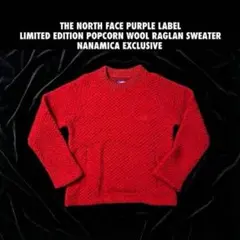 23TNF PURPLE LABEL ポップコーンウールラグランセーターのサムネイル