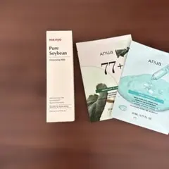 manyo Cleansing Milk & Anua マスクセット