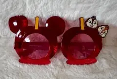 ディズニー　チップとデール　サングラス　りんご飴　夏祭り