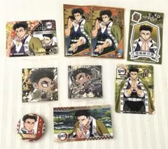 【匿名配送】鬼滅の刃 くら寿司 びっくらポン 缶バッジ & シール 悲鳴嶼行冥