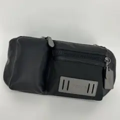 COACH 368 コーチ ボディバッグ レザー 斜め掛け ベルト ブラック