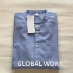 GLOBAL WORK グローバルワーク　バンドカラーシャツ　スタンドカラー