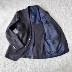 Navy PREMIUM テーラードジャケット　銀ボタン　ブレザー　紺ブレのサムネイル