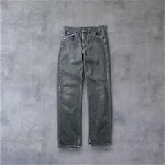 90s Levi’s 505 先染めブラックデニム USA製 雰囲気系 グランジ