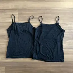 ユニクロ　GIRLS エアリズムコットンブレンド胸二重キャミソール　140 2枚