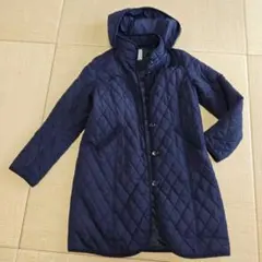 ネイビー キルティングジャケット フード付き　BEAMS
