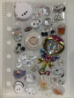 (96)【ホワイト系】立体 おすそ分け シール交換 シール帳 まとめ割 完成品