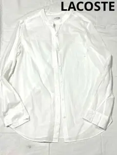 ラコステ　ホワイト　長袖シャツ