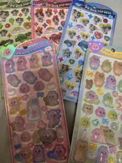 正規品　匿名配送　うるちゅるポップシール　パワーパフガールズ　5枚セット