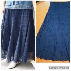 SHIPS レース フレア ロング ¥13,200 スカートのサムネイル