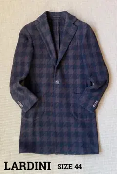 LARDINI シェパードチェック柄 チェスタフィールドーコートのサムネイル